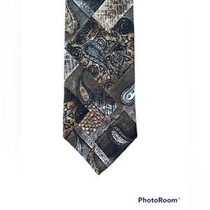 Grafton - Grey/Brown Silk Necktie.
Made in Canada.